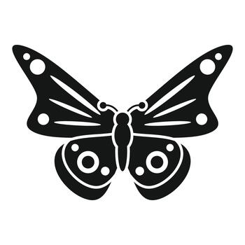 Butterfly silhouette icon creating graphic design element vector