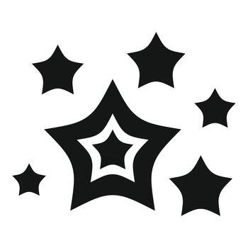 Bursting star shapes creating a festive effect vector