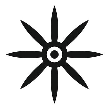 ocho puntiagudo estrella resumen símbolo gráfico diseño elemento vector