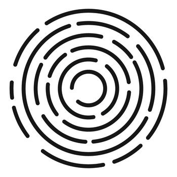 Abstract maze labyrinth pattern creating a concentric design vector