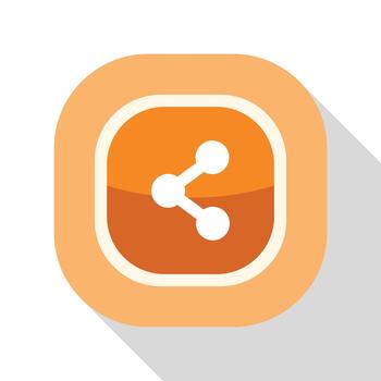 Share icon button representing communication and network vector