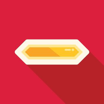 Gold geometric abstract long shadow button concept vector