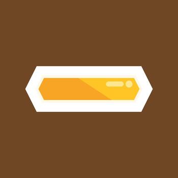 Golden sci fi user interface energy progress bar vector