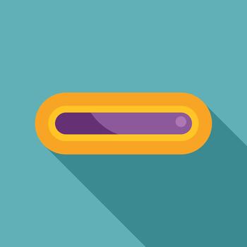 Progress bar element with long shadow design vector