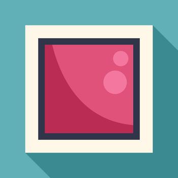 rosado cuadrado geométrico vacío marco icono diseño vector