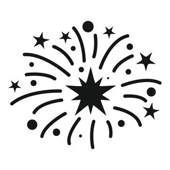 fuegos artificiales explotando concepto creando celebracion fiesta símbolo vector
