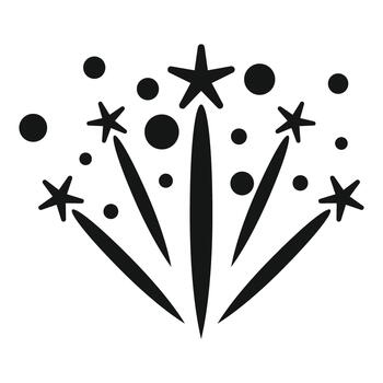 fuegos artificiales explotando celebrando festivo evento y nuevo año vector