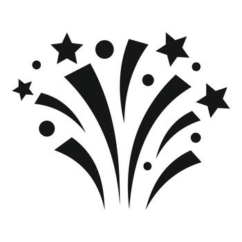 fuegos artificiales explotando celebrando especial evento o fiesta vector