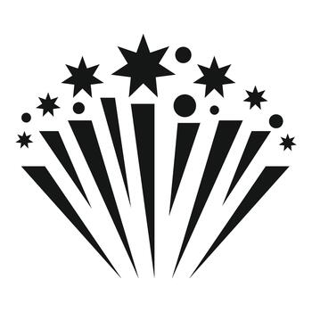 Fireworks exploding celebrating an event concept abstract vector