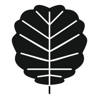 ecología representando hoja contorno con sencillo diseño vector