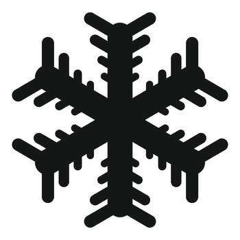 copo de nieve icono representando invierno clima y frío elementos vector
