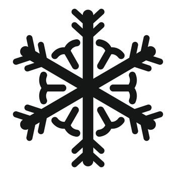 copo de nieve símbolo demostración escarchado invierno clima condiciones icono vector