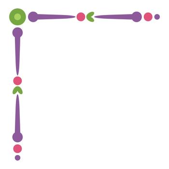 Abstract corner frame design creating decorative border vector