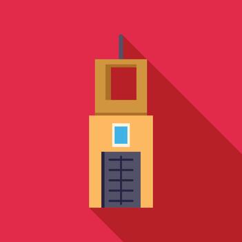 rascacielos edificio icono representando urbano arquitectura vector