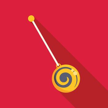 Hypnosis pendulum creating trance flat icon vector