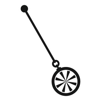 Hypnosis pendulum creating mesmerizing trance state icon vector