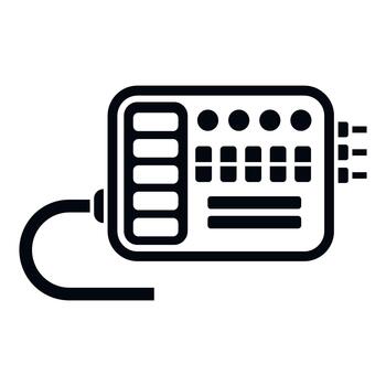 Intercom device control panel communication icon vector