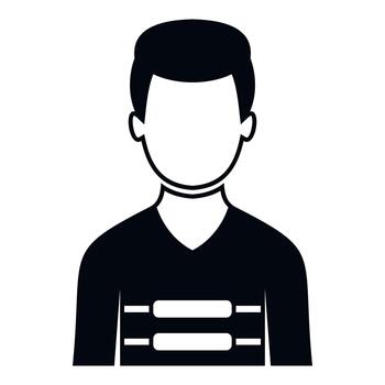 Generic user profile avatar icon with progress bars vector