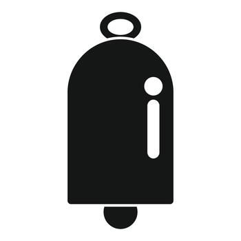 notificación campana icono demostración alerta mensaje vector