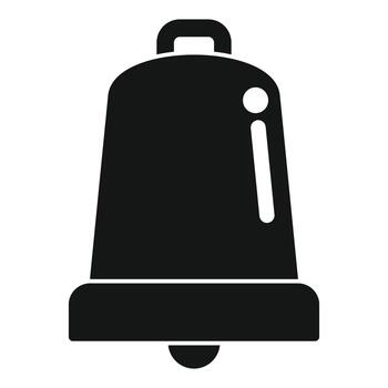 Bell notification icon for incoming alert message vector