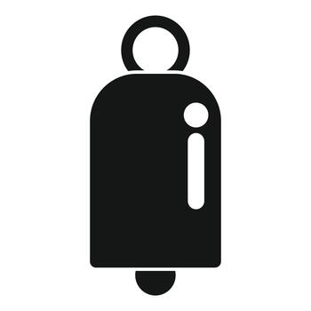 Bell icon representing notification or alarm messaging interface vector