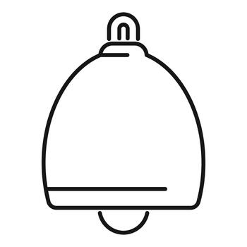 Bell icon representing notification, alarm, or new message vector