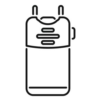 Stun gun device for self defense and security vector