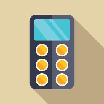 Remote control device symbolizing technology and electronics vector