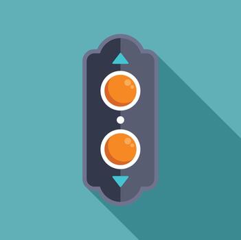 Elevator call buttons for going up and down vector