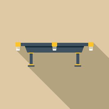 Billiard table showing game and leisure concept vector
