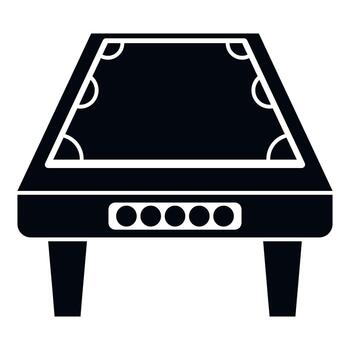 Billiards pool table playing game icon vector