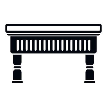 Workbench icon representing carpentry and handcraft work vector