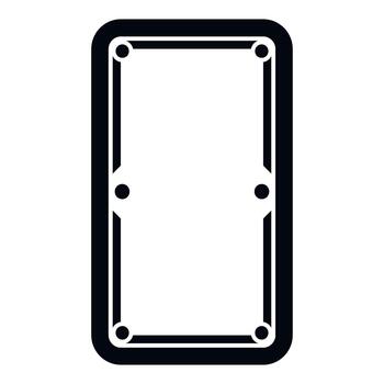 Billiard table top view playing game icon vector