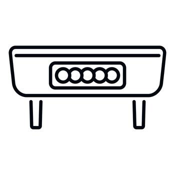 Table football scoring passing time playing game vector