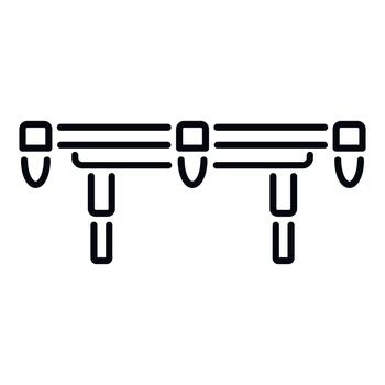 Scaffolding structure base for construction platform icon vector