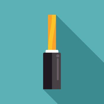 cincel herramienta plano diseño icono largo sombra vector