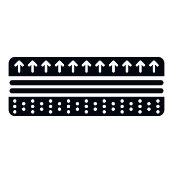 Mattress layers showing breathability and airflow concept vector