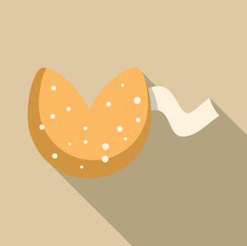 fortuna Galleta con papel Nota para bueno suerte vector