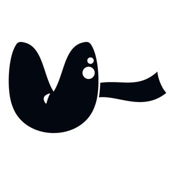 Fortune cookie with paper message prediction icon vector