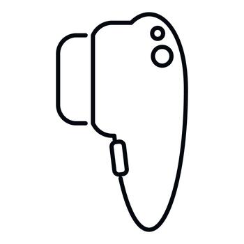 virtual realidad controlador línea Arte icono explorador metaverso vector