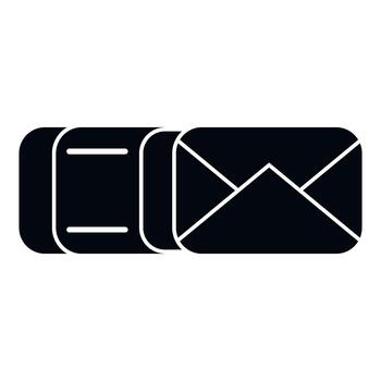 Inbox receiving messages email communication notification icon vector