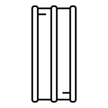 andamio polo marco de referencia edificio construcción línea icono vector