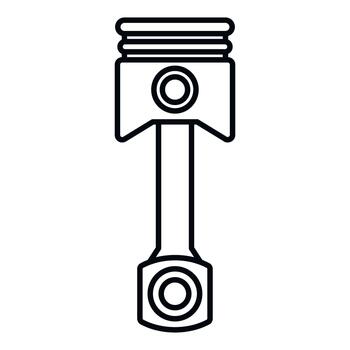 Piston engine part line art icon design vector