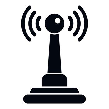 Antenna broadcasting wireless signal for telecommunication network vector