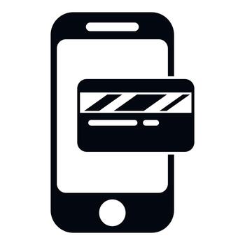 teléfono inteligente claqueta icono representando móvil aplicación vector