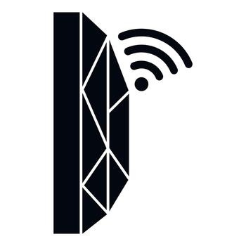 Wi fi signal repeater extending internet network coverage vector