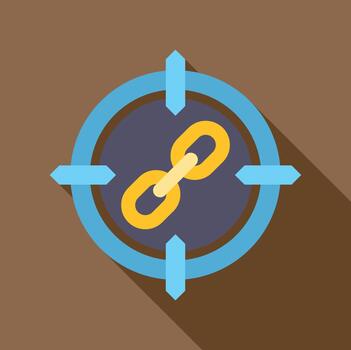 Targeting link building strategy for search engine optimization vector