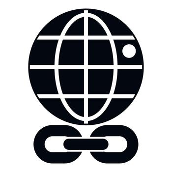 Global network linking the world wide web vector