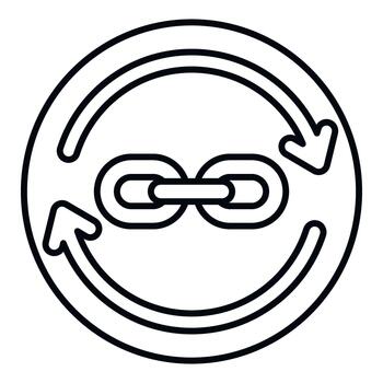 vínculo de retroceso conexión refrescante ciclo seo estrategia vector