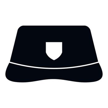 Mailman uniform cap representing delivery service work vector